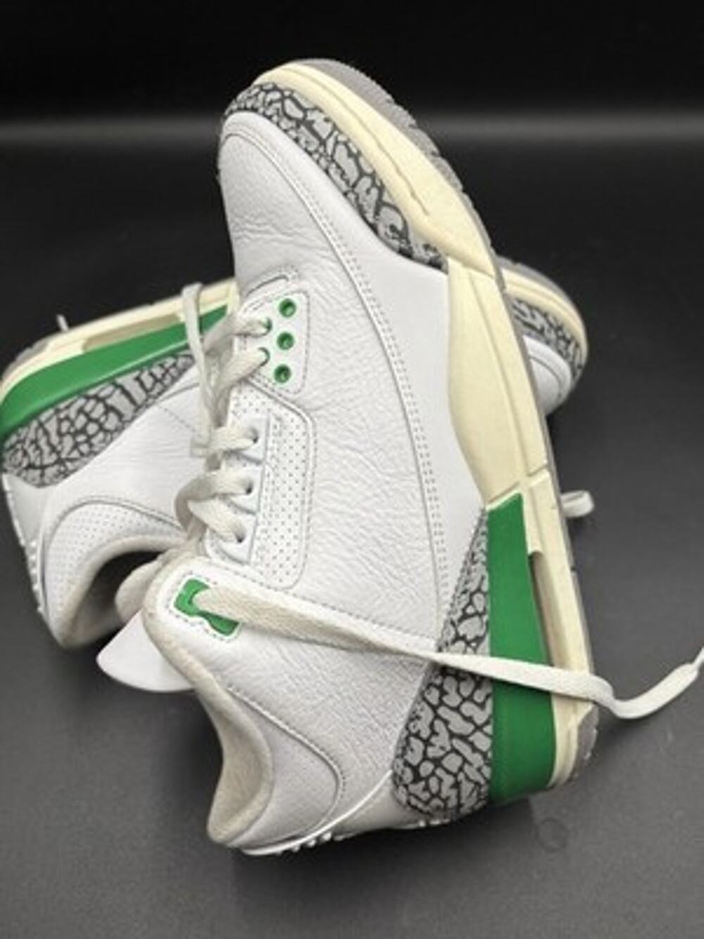 Women's Air Jordan 3 Retro 'Lucky Green' Size 8.5W